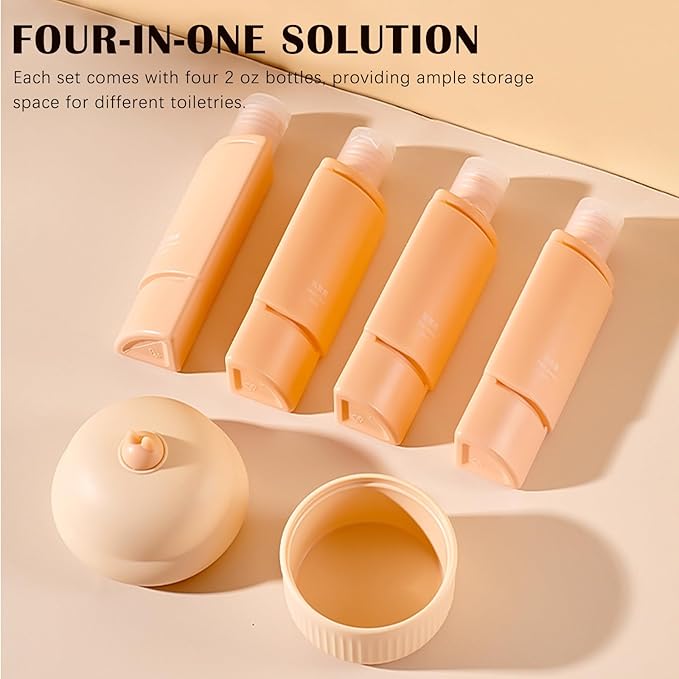 Silicone 4-in-1 Travel Container